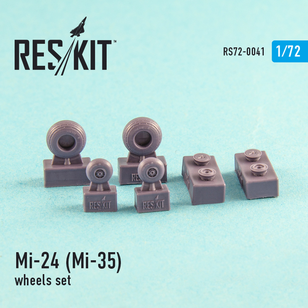 RS72-0041 RESKIT Mi-24 (Mi-35) wheels set 1/72