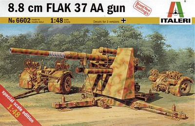 Сборная модель 6602 Italery 8.8 FLAK 37 AA gun 