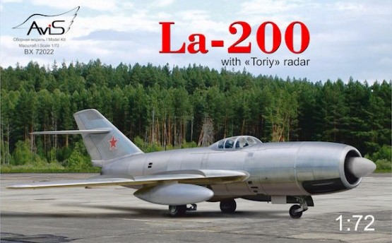 Сборная модель 72022 Avis Самолет Ла-200 с радаром "Торий" 