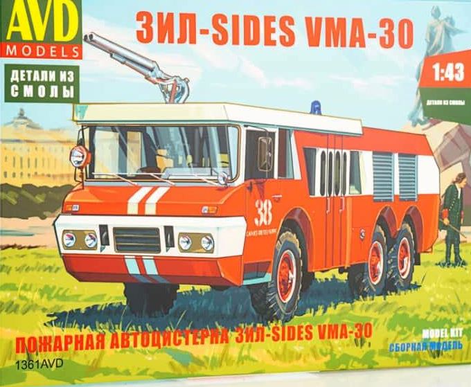 1361 AVD Models Пожарная автоцистерна ЗИЛ-SIDES VMA-30 1/43