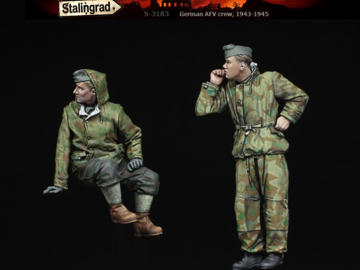3183 Stalingrad Германский экипаж САУ (2 фигуры) 1/35