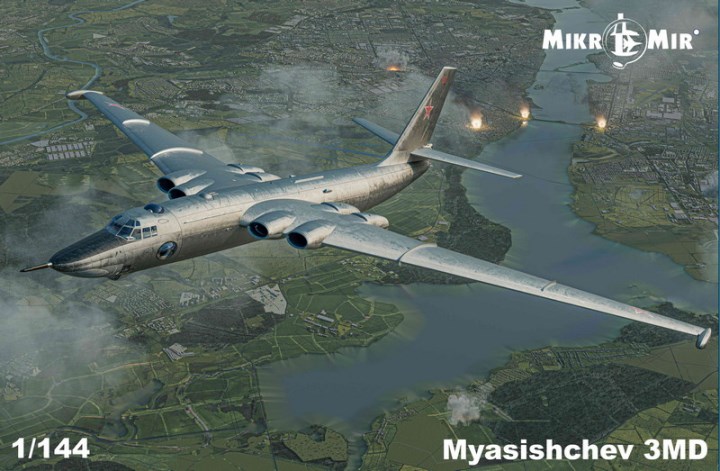 144033 MikroMir Самолет Myasishchev 3MD 1/144