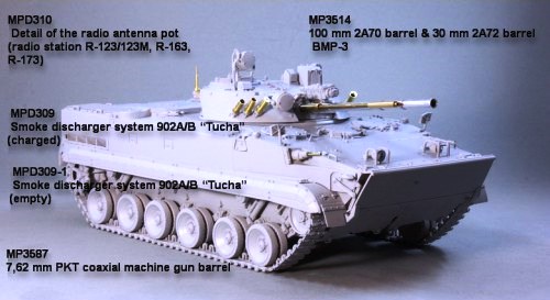 МРD309-1 Model Point Система 902А/Б "Туча" (пустая). Для современной Советской БТТ (в комплекте 6 мо