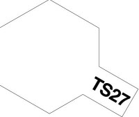 85027 Tamiya Краска-спрей TS-27 Matt White (белый матовый) 100мл