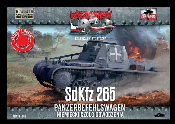 004 First To Fight Немецкий танк SdKfz 265 Panzerbebehlswagen  Масштаб 1/72