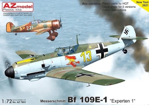 7803 AZmodel Самолёт Bf 109E-1 „Experten 1“ 1/72