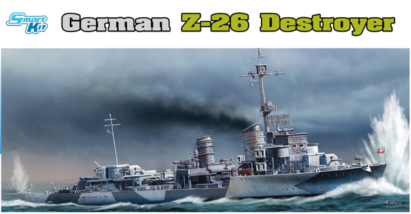 1064 Dragon Германский эсминец  Z-26 Destroyer 1/350