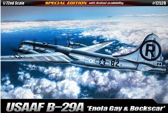 Сборная модель 12528 Academy Самолет B-29A "Enola Gay & Bockscar" 