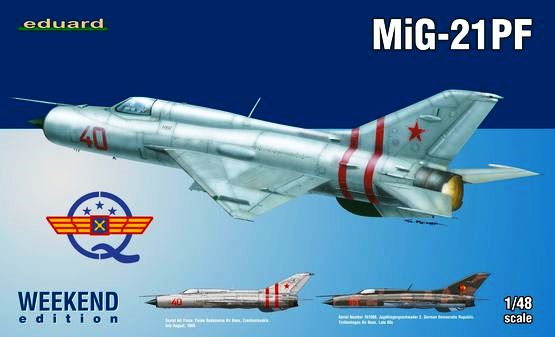84127 Eduard Советский самолёт MiG-21PF (weekend edition) 1/48