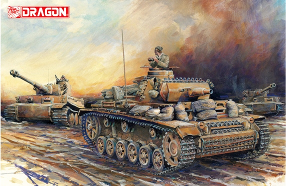 6431 Dragon Немецкий танк Pz.Kpfw.III Ausf.N sPz.Abt.501 Afrika Масштаб 1/35