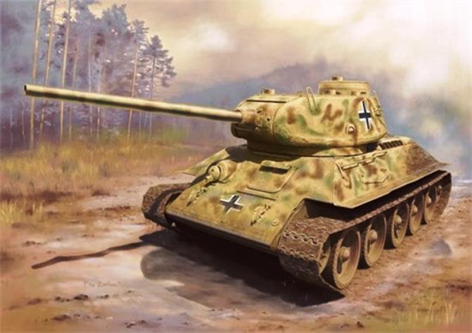 7564 Dragon Немецкий танк Pz.Kpfw.T-34/85 1/72