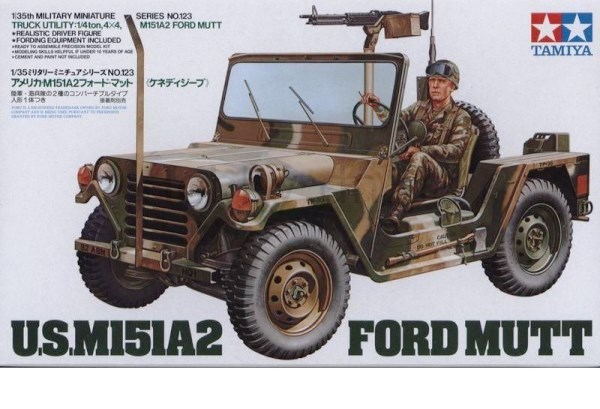 35123 Tamiya Американский джип M151A2 Ford Mutt с фигурой водителя