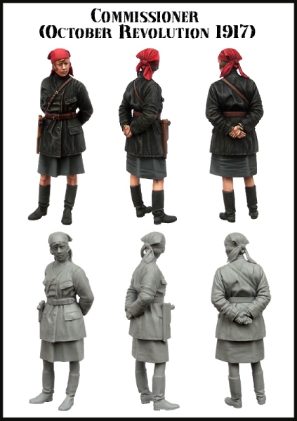 EM35156 Evolution Miniatures Женщина коммисар (1917 год) Масштаб 1/35