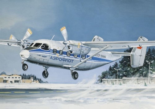 Сборная модель 14435 Восточный экспресс Пассажирский самолет Ан-28 Аэрофлот 