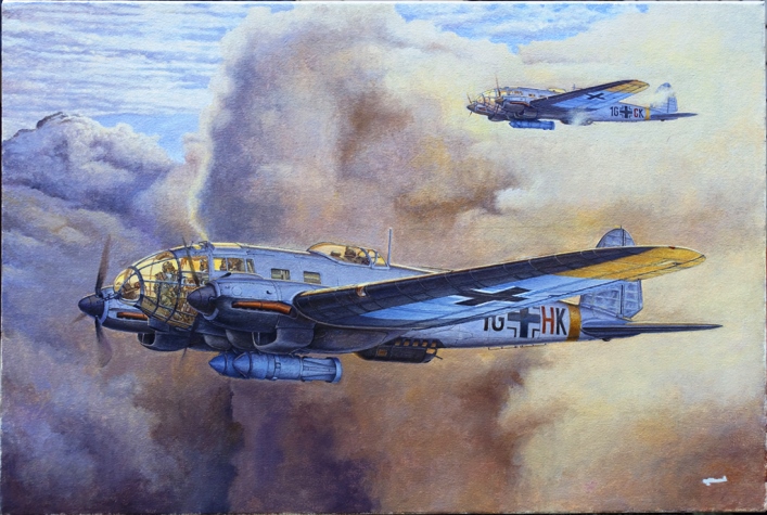 344 Roden Самолет Heinkel He111 H-16/Н-20 1/144