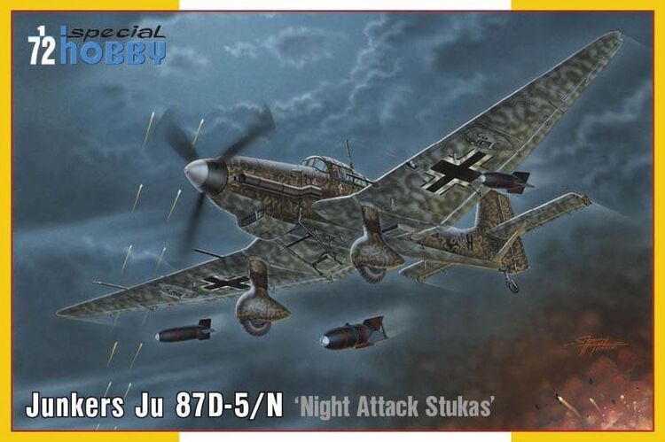 72458 Special Hobby Самолет Junkers Ju 87D-5/N/D-8 ‘Night Attack Stukas’ 1/72