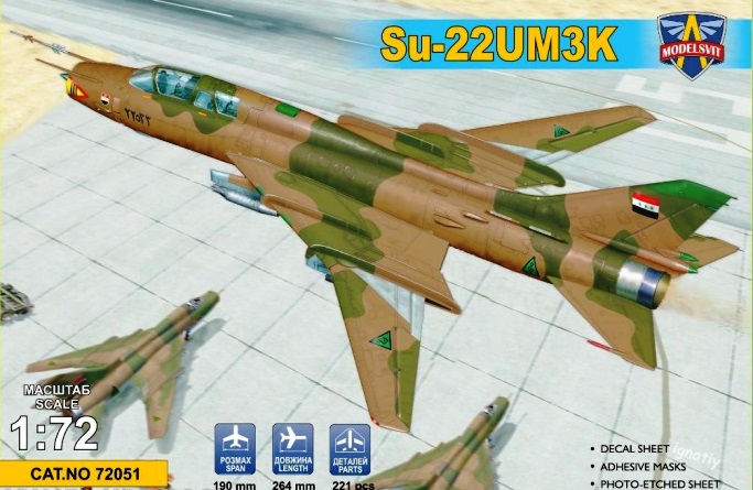 72051 ModelSvit Самолет Су-22УМ3К 1/72