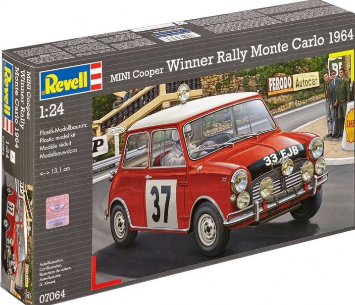 07064 Revell Автомобиль Mini Cooper (победитель Ралли Монте Карло 1964) 1/24
