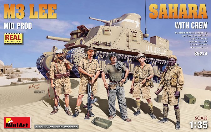 35274 MiniArt Танк M3 Lee Sahara с экипажем 1/35