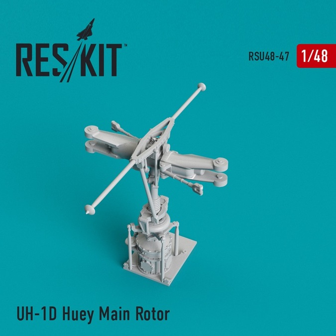RSU48-0047 RESKIT UH-1D Huey Main Rotor (for Kitty Hawk, Academy, Italeri, Revell) 1/48