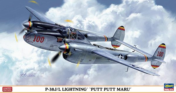  Сборная модель 07330 Hasegawa Самолет P-38J/L Lightning "Putt Putt Maru" 