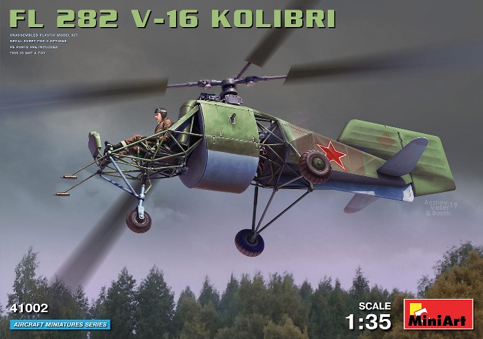 41002 MiniArt Вертолет FL 282 V-16 “Kolibri” 1/35
