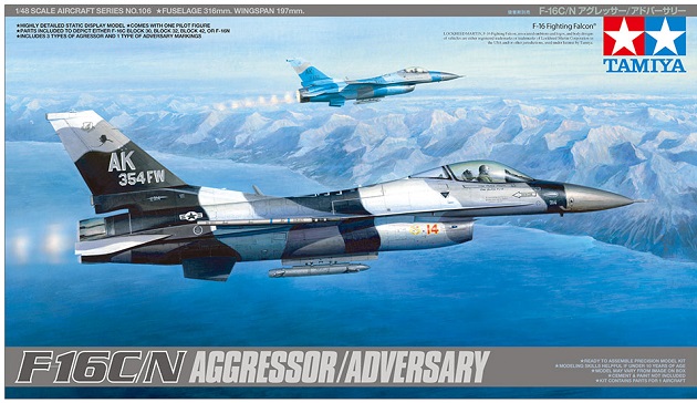 61106 Tamiya Американский истребитель F-16A Aggressor Advensary 1/48