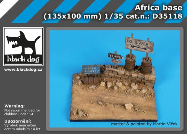D35118 Black Dog Диорама Africa base (135x100 mm) 1/35