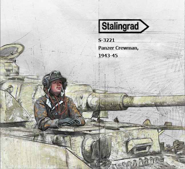3221 Stalingrad Германский танкист (1943-45гг) 1/35