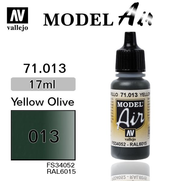 V-71013 Vallejo Краска Model Air Желто-зеленая 17 мл