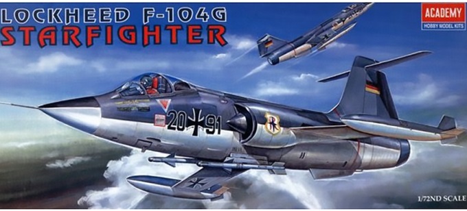 12443 Academy Самолет F-104G Starfighter 1/72
