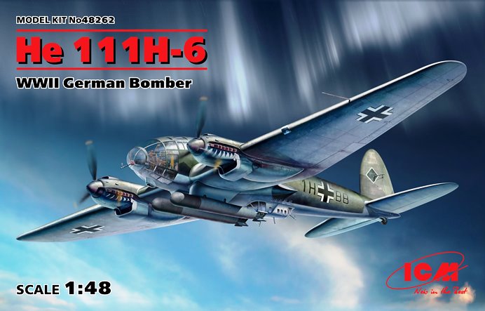 48262 ICM Германский бомбардировщик He 111H-6 1/48