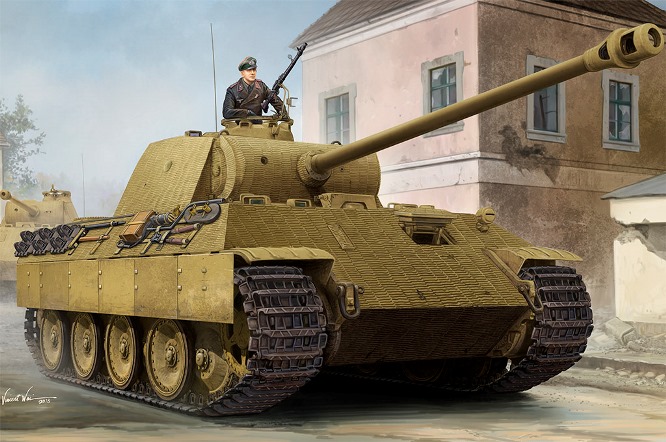 84506 Hobby Boss  Немецкий танк Panther Ausf.A с циммеритом 1/35