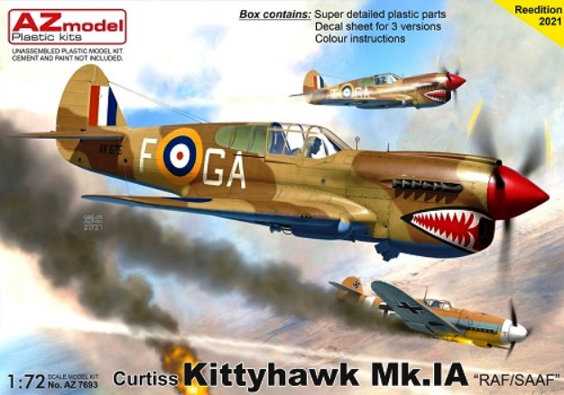 7693 AZmodel Самолёт Kittyhawk Mk.Ia „RAF/SAAF 1/72