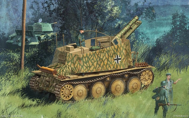 Сборная модель 6470 Dragon Немецкая САУ Sd.Kfz.138/1 Geschützwagen 38 H für s.IG.33/1 