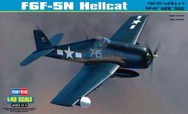 80341 Hobby Boss Самолет F6F-5N Hellcat 1/48