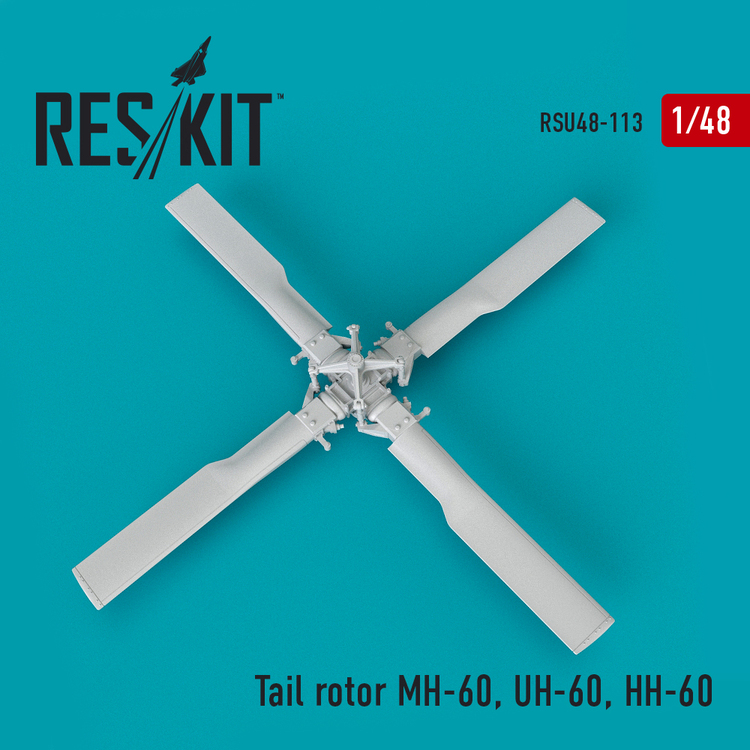 RSU48-0113 RESKIT Tail rotor MH-60, UH-60, HH-60 (for Italeri, Revell) 1/48