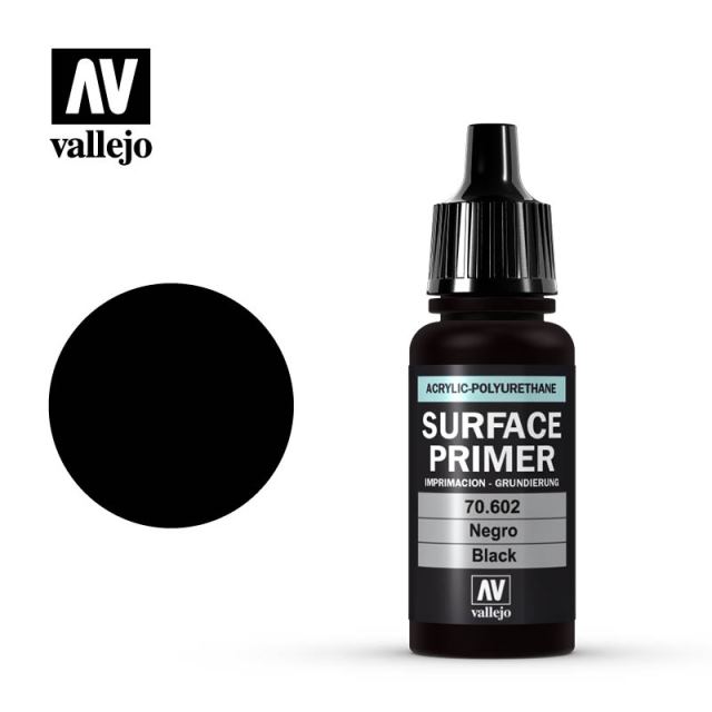 V-70602 Vallejo Акриловый грунт - полиуретановый Черный, 17мл