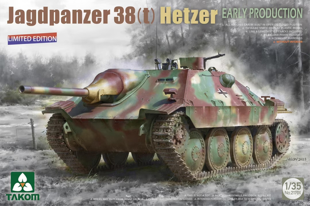 2170X Takom Самоходное орудие Jagdpanzer 38(t) Hetzer (ранняя версия) 1/35