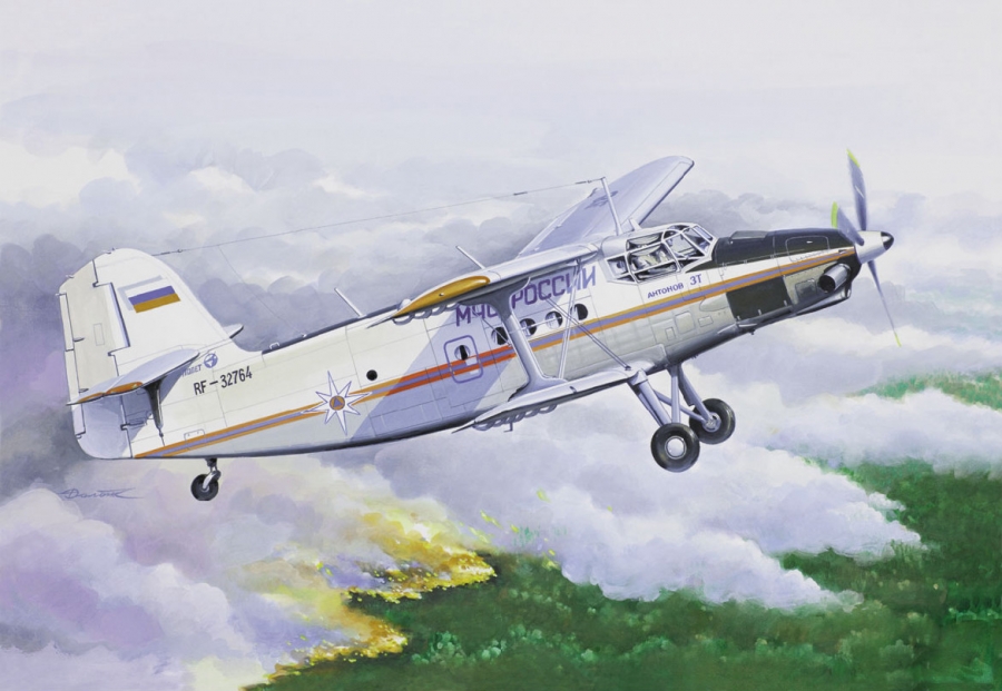 Сборная модель 14444 Восточный Экспресс Самолет Ан-3 МЧС 