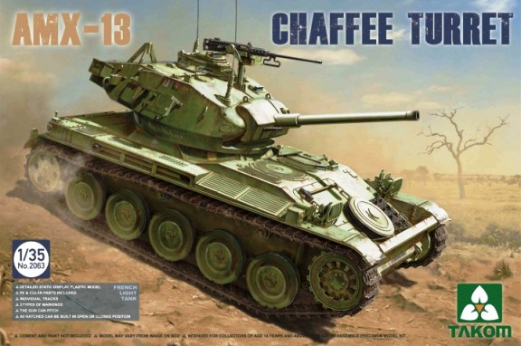 Сборная модель 2063 Takom Танк AMX-13 с башней Chaffee (конфликт в Алжире 1954-62гг)  