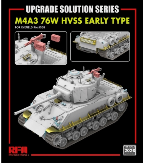 2026 RFM Upgrade set for 5058 M4A3 76W HVSS 1/35