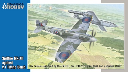 48192 Special Hobby Самолет Spitfire Mk.XII against V-1 Flying Bomb 1/48