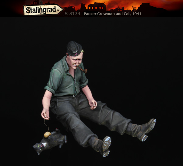 3174 Stalingrad Германский танкист и кот, 1941 год 1/35
