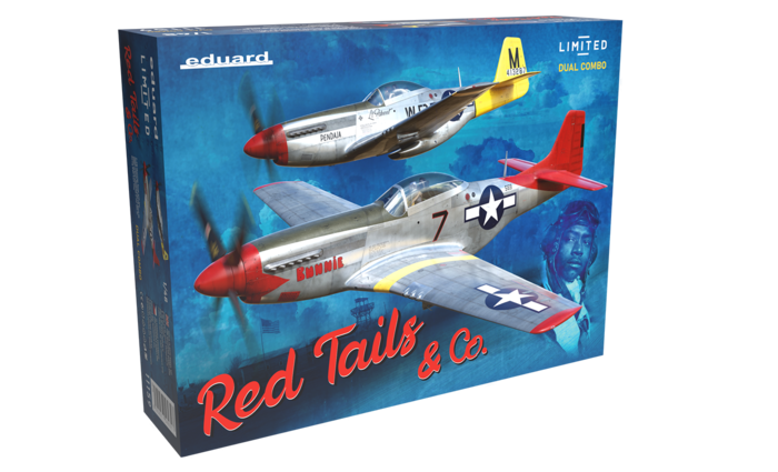11159 Eduard Американские истребители P-51D Mustang "Red Tails & Co." (Dual Combo) 1/48