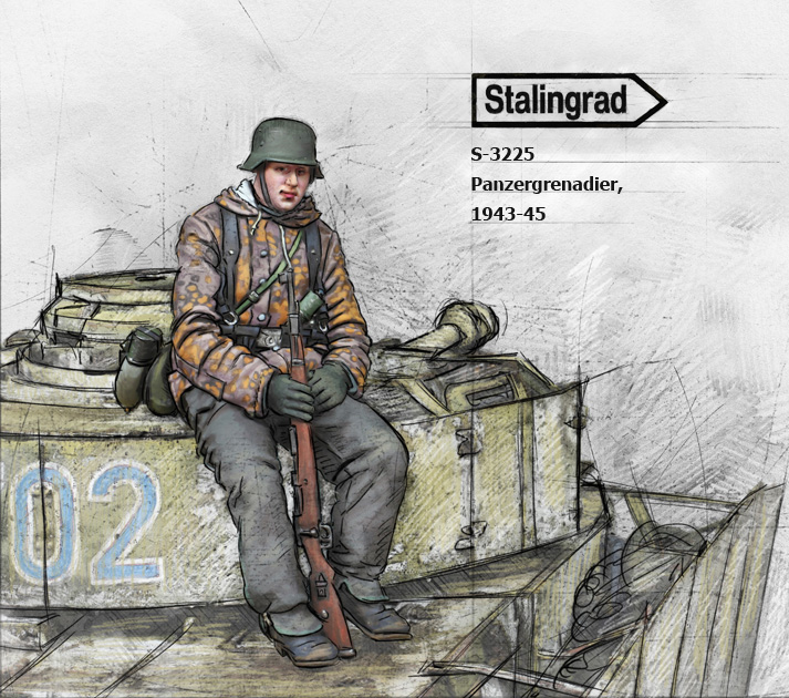 3225 Stalingrad Германский панцергренадер (1943-45гг) 1/35