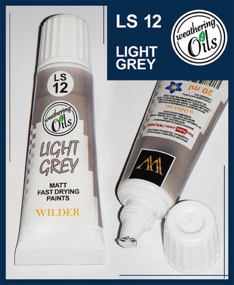 HDF-LS-12 Wilder Краска масляная светло-серая 20мл