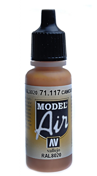 V-71117 Vallejo Краска Model Air Камуфляжная коричневая RAL 8020, 17 мл