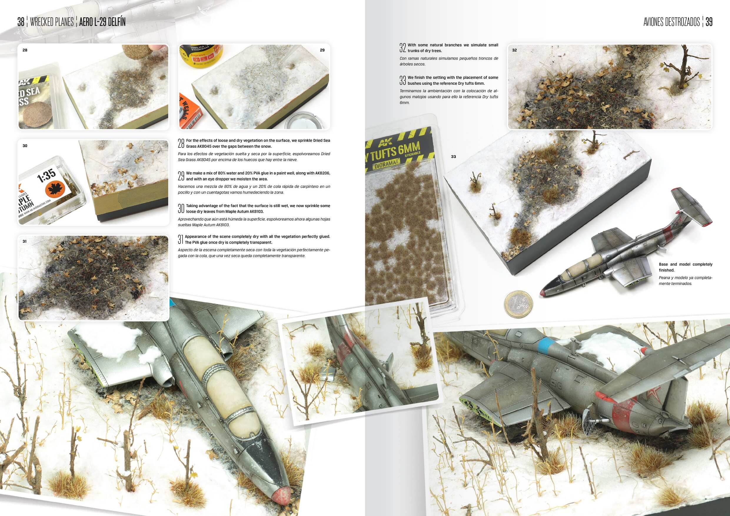 AK918 AK Interactive Книга WRECKED PLANES - AVIONES DESTROZADOS (EN)