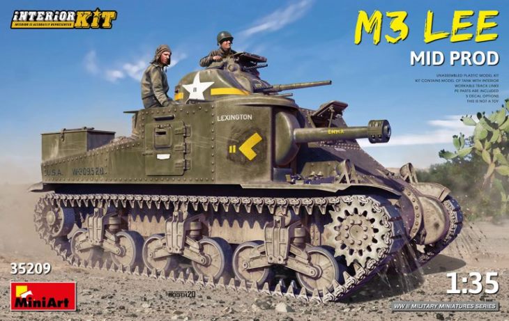 35209 MiniArt Танк M3 LEE с интерьером (средняя серия) 1/35